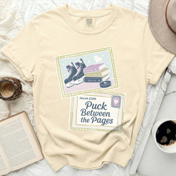 Puck & Pages Romance Passion and Prose Tee in Ivory