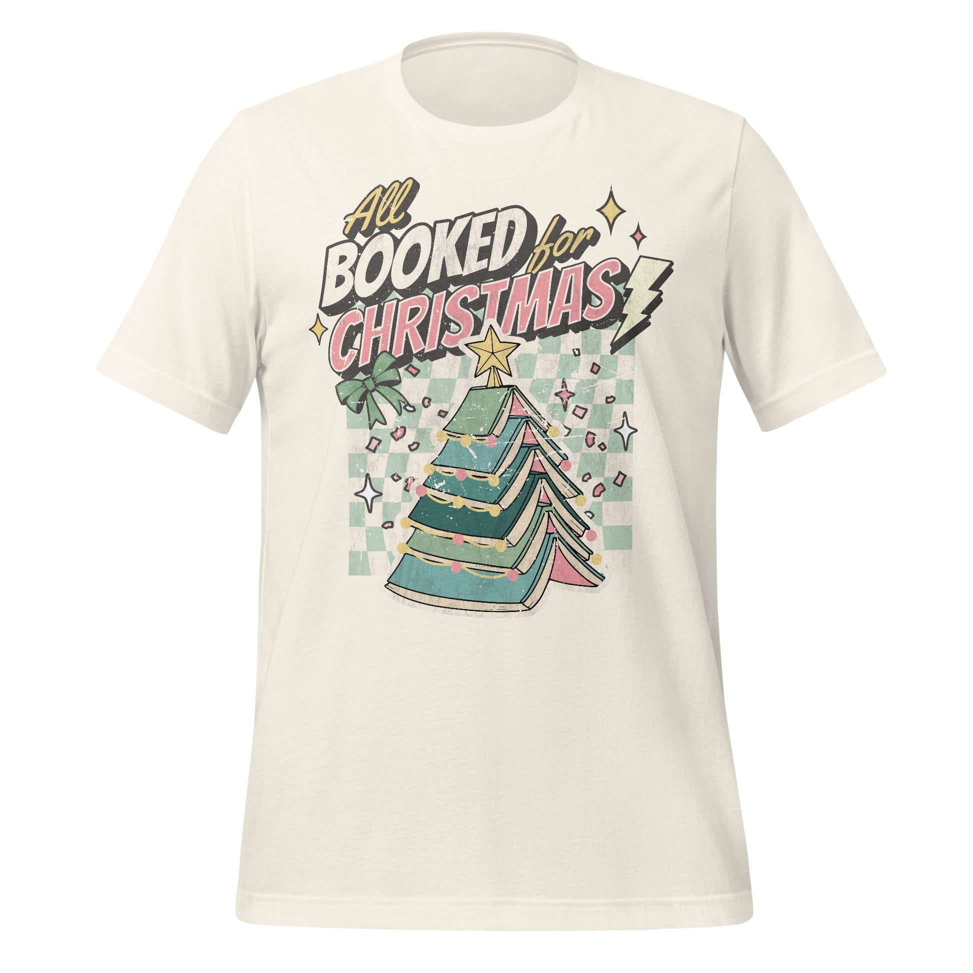 All Booked For Christmas Vintage Shirt Design