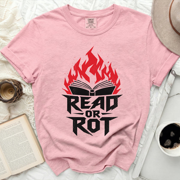 Read or Rot Tee in Blossom