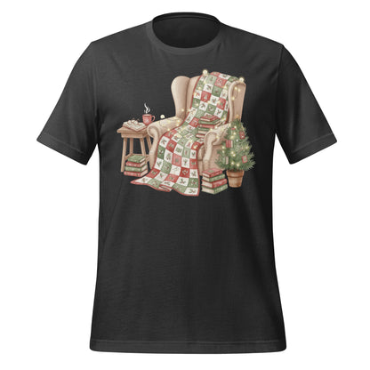 Cozy Armchair with Quilt and Tea Holiday T-Shirt