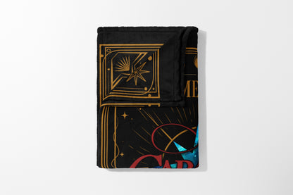 Black Folded Art Design Blanket for Cozy Nights