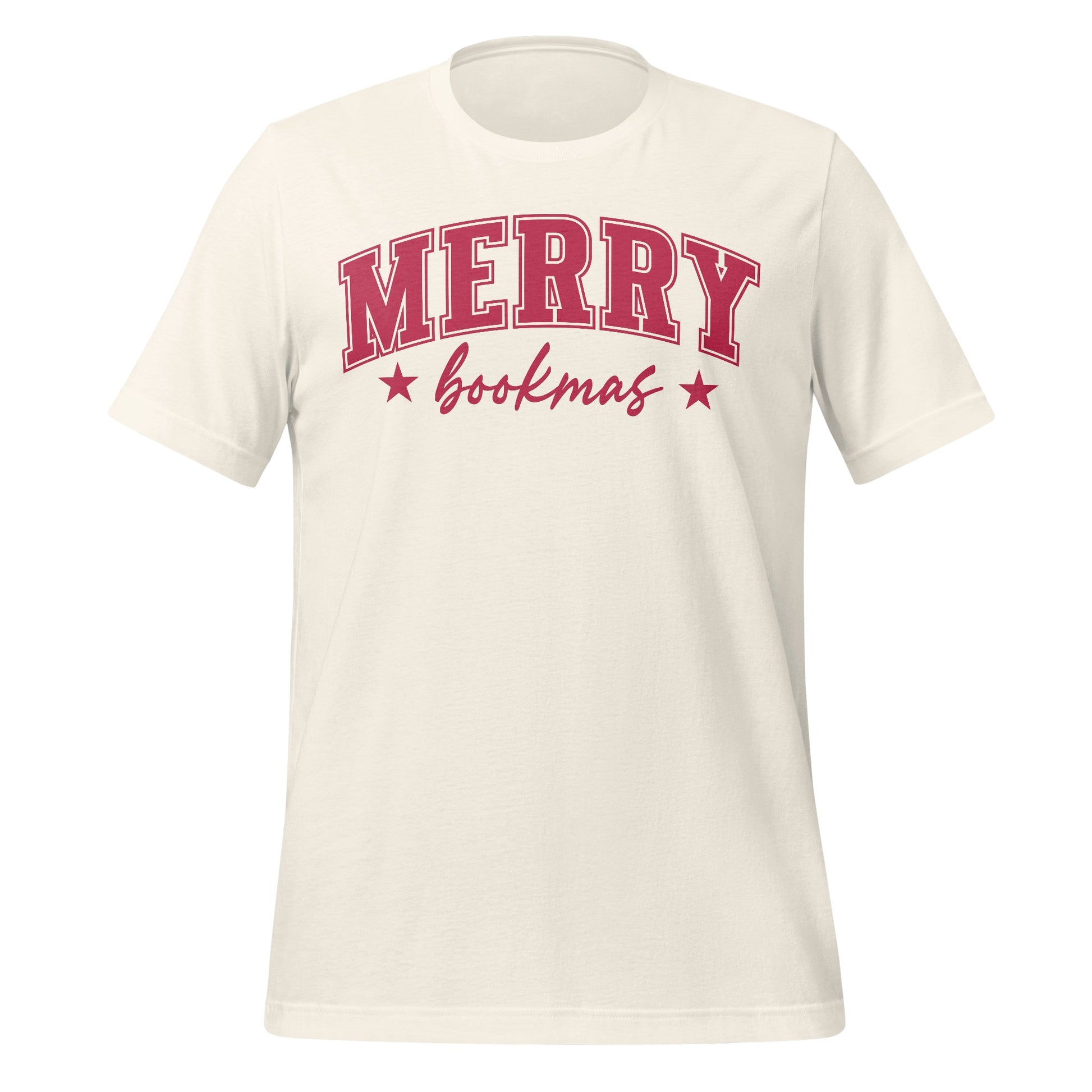 Merry Bookmas Festive T-Shirt for Holiday Season