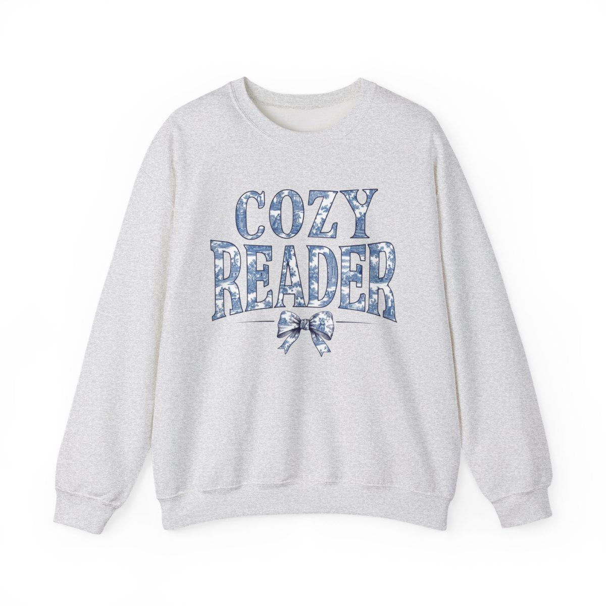 Cozy Reader Graphic Sweatshirt Perfect for Book Lovers