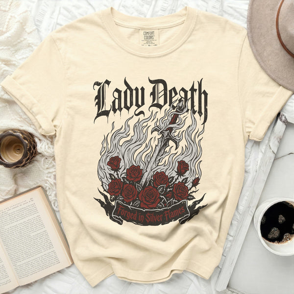 Lady Death ACOTAR Tee in Ivory