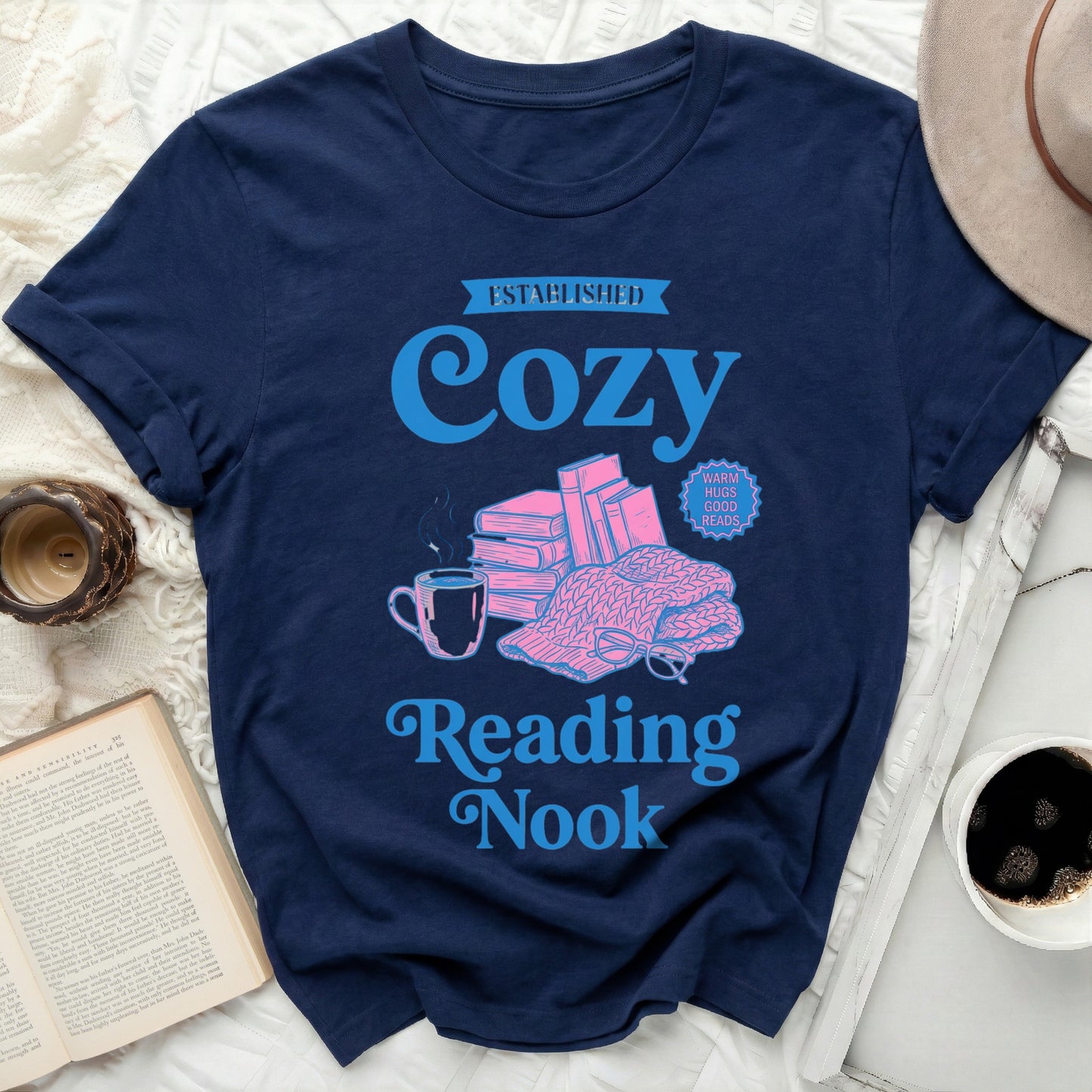 Established Cozy Reading Nook Warm Hugs Good Reads product type