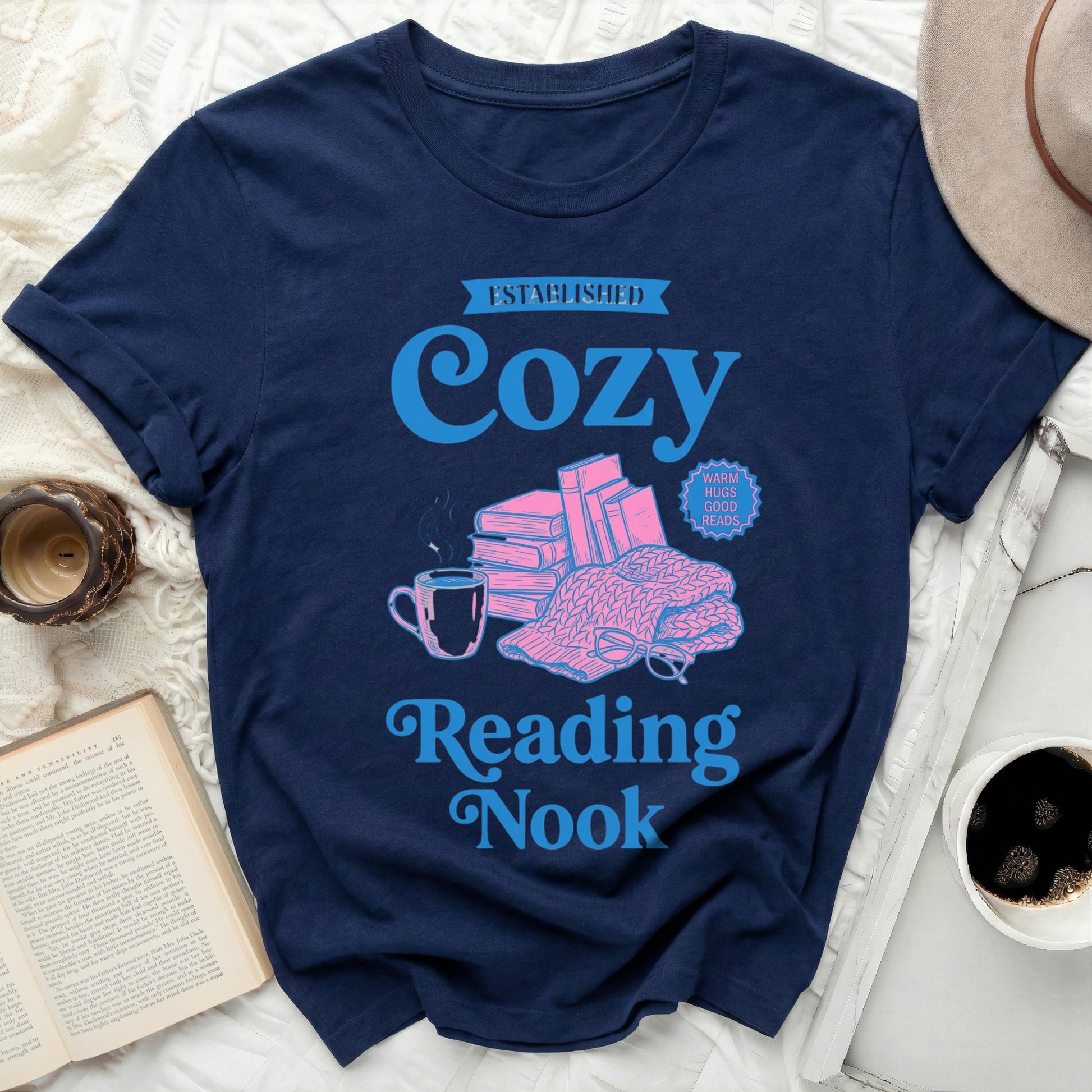 Established Cozy Reading Nook Warm Hugs Good Reads product type