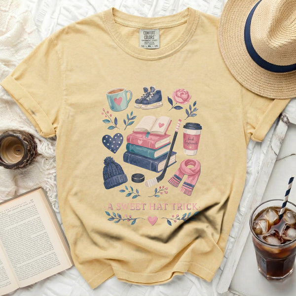 A Sweet Hat Trick Fan Tee in Butter