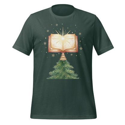 Christmas Tree with Book Design T-Shirt