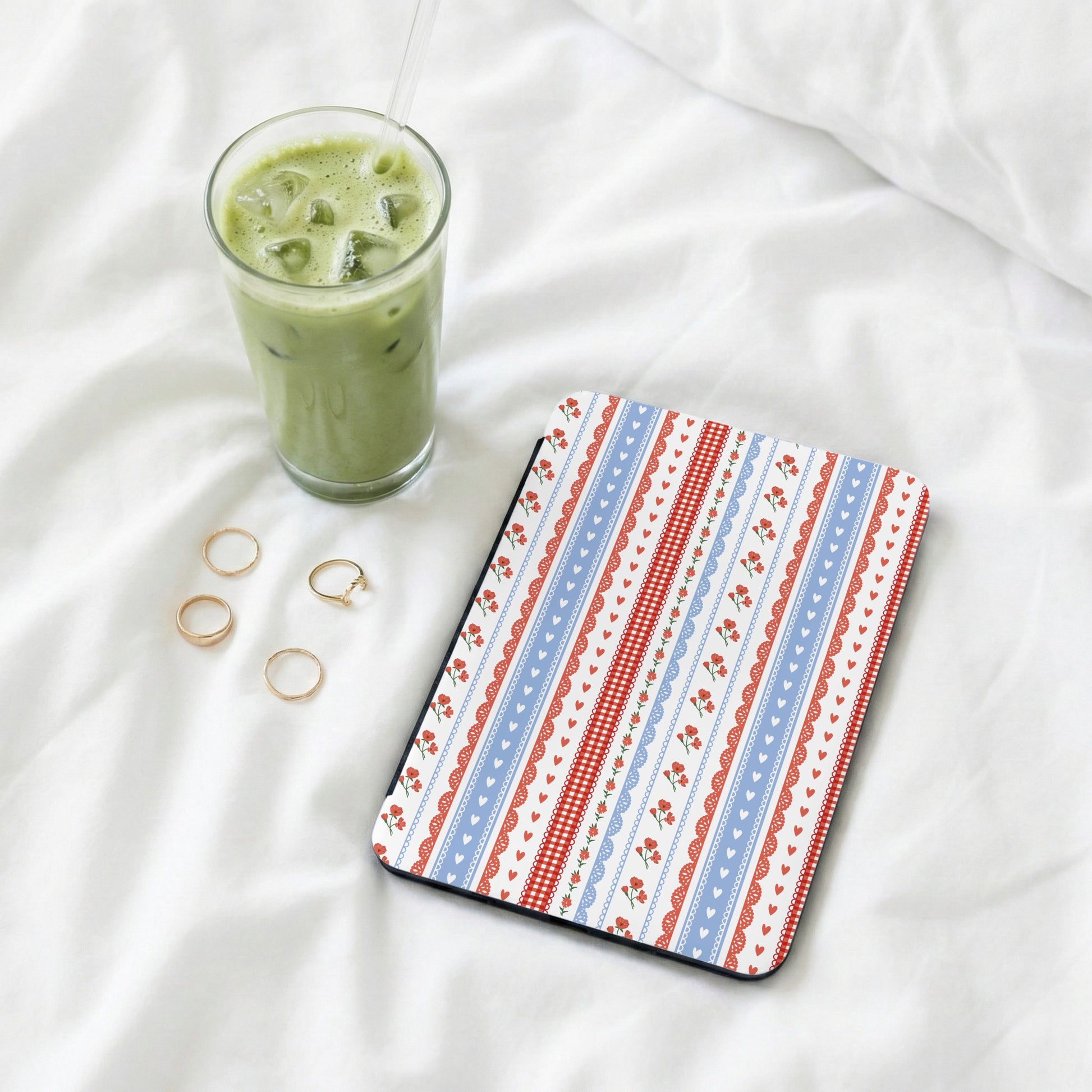 Striped Hearts and Flowers Design on Cover product