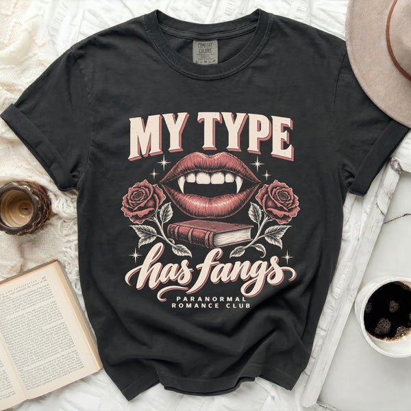 My Type Fangs Tee in Black