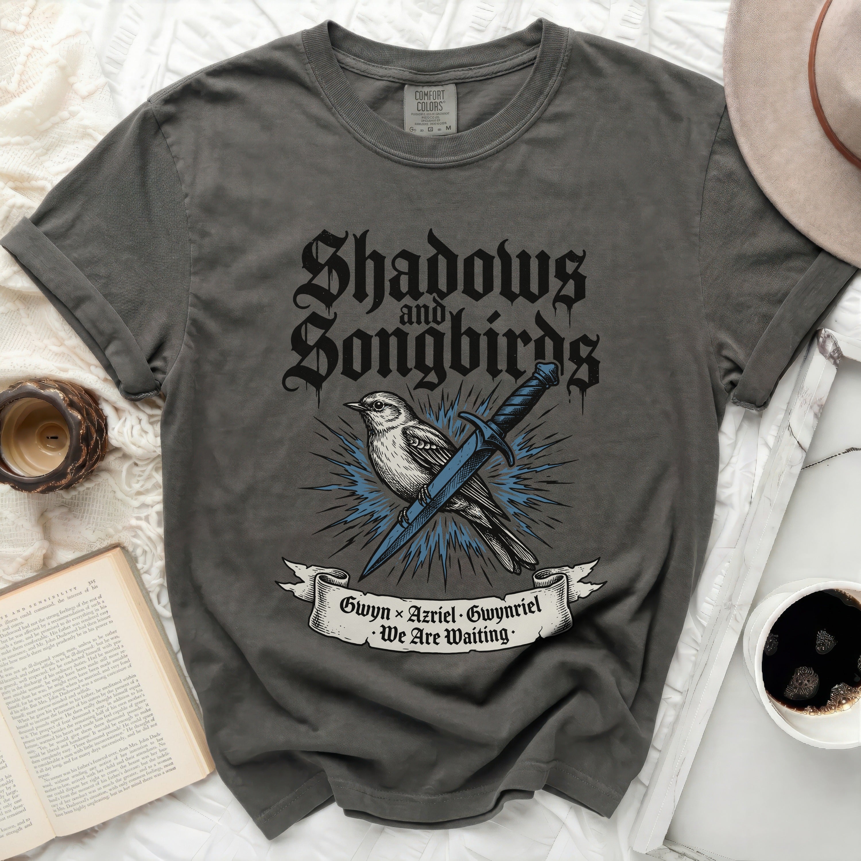 Dark grey t-shirt with 