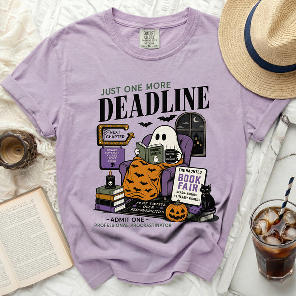 Just One More Deadline Tee in Orchid