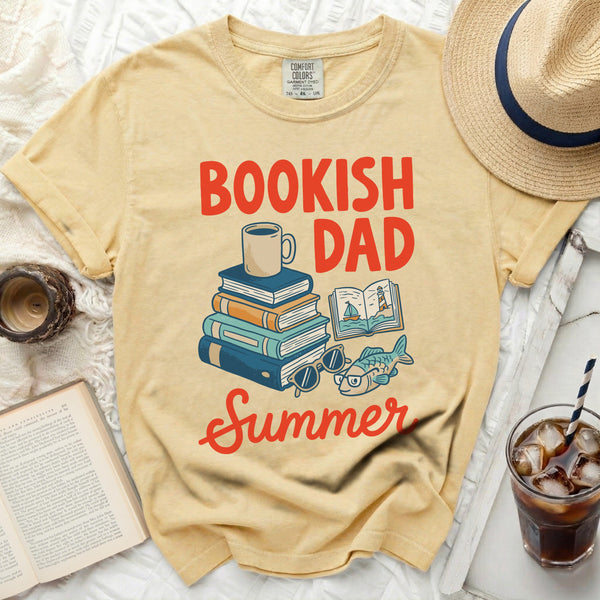 Bookish Dad Summer Tee in Butter