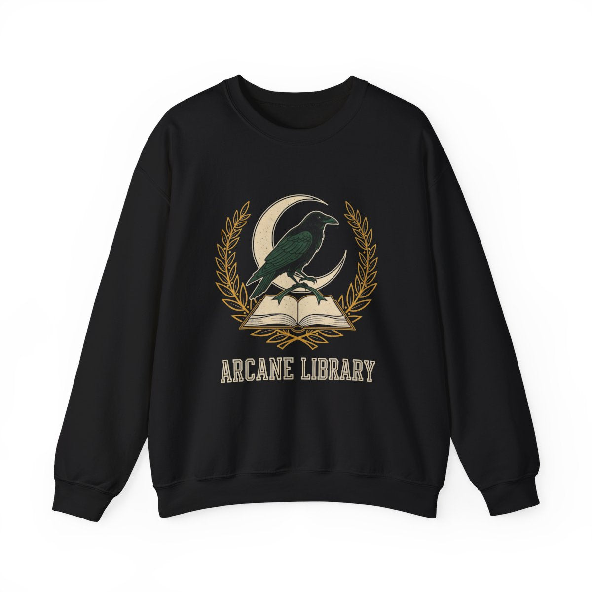 Arcane Library Raven in Moonlight Sweatshirt