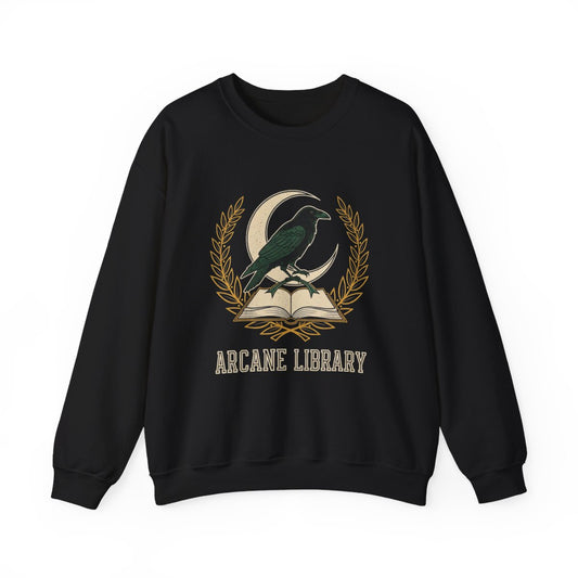 Arcane Library Raven in Moonlight Sweatshirt
