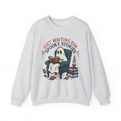 Just Waiting for Spooky Stories Halloween Sweatshirt
