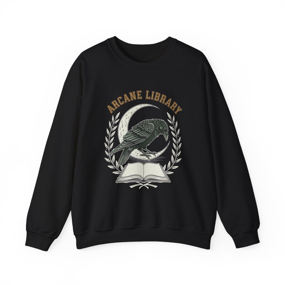 Arcane Library Moon Raven Graphic Sweatshirt Product