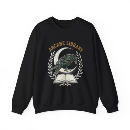 Arcane Library Moon Raven Graphic Sweatshirt Product