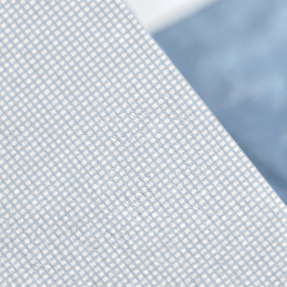 Light Blue Gingham Pattern Design Home Decor Product