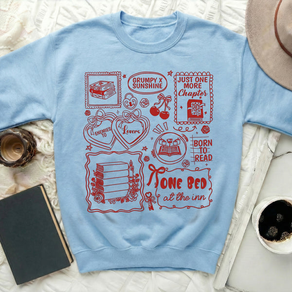 GRUMPY X SUNSHINE Sweatshirt in Light Blue
