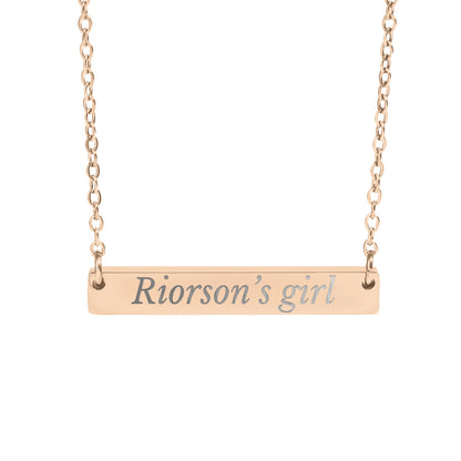 Riorson's Girl Necklace - MagicMerchEmporium