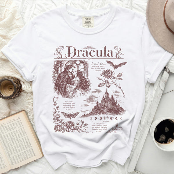 Dracula's Embrace Tee in White