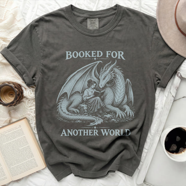 Booked For Another World Tee in Pepper