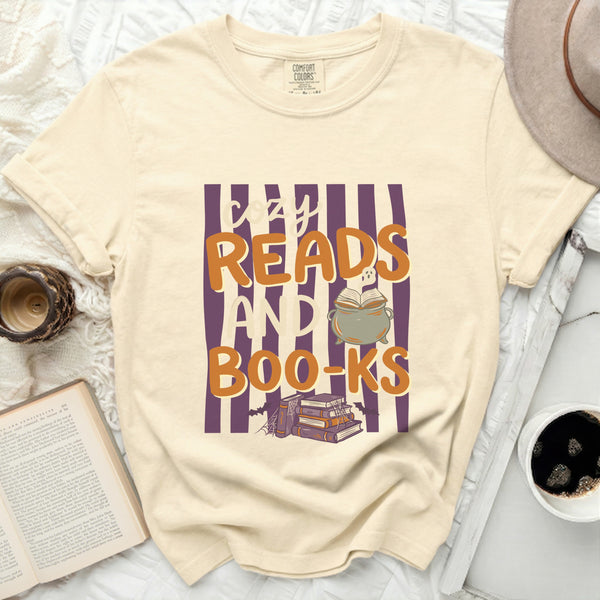 Cozy Reads & Boo-ks Tee in Ivory