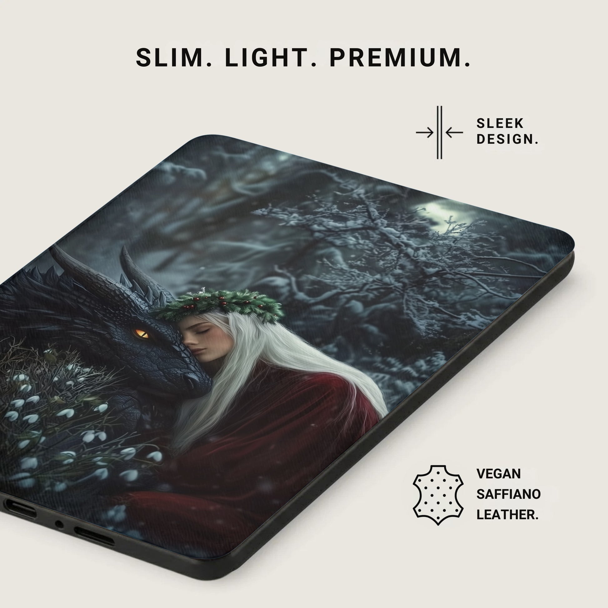 Slim Light Dragon Woman Snowy Forest product type