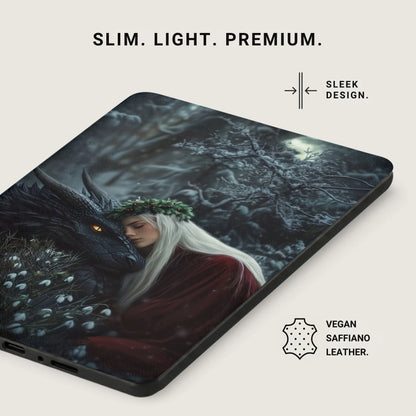 Slim Light Dragon Woman Snowy Forest product type