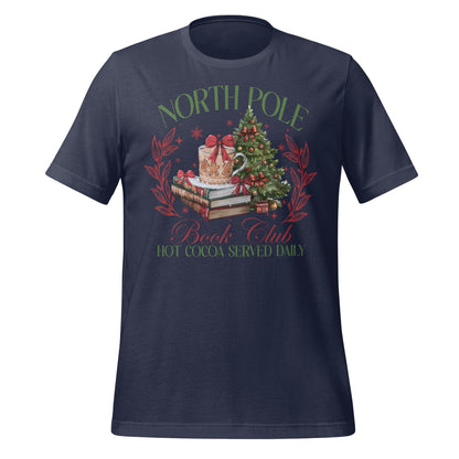 North Pole Book Club Hot Cocoa Served Daily T-shirt