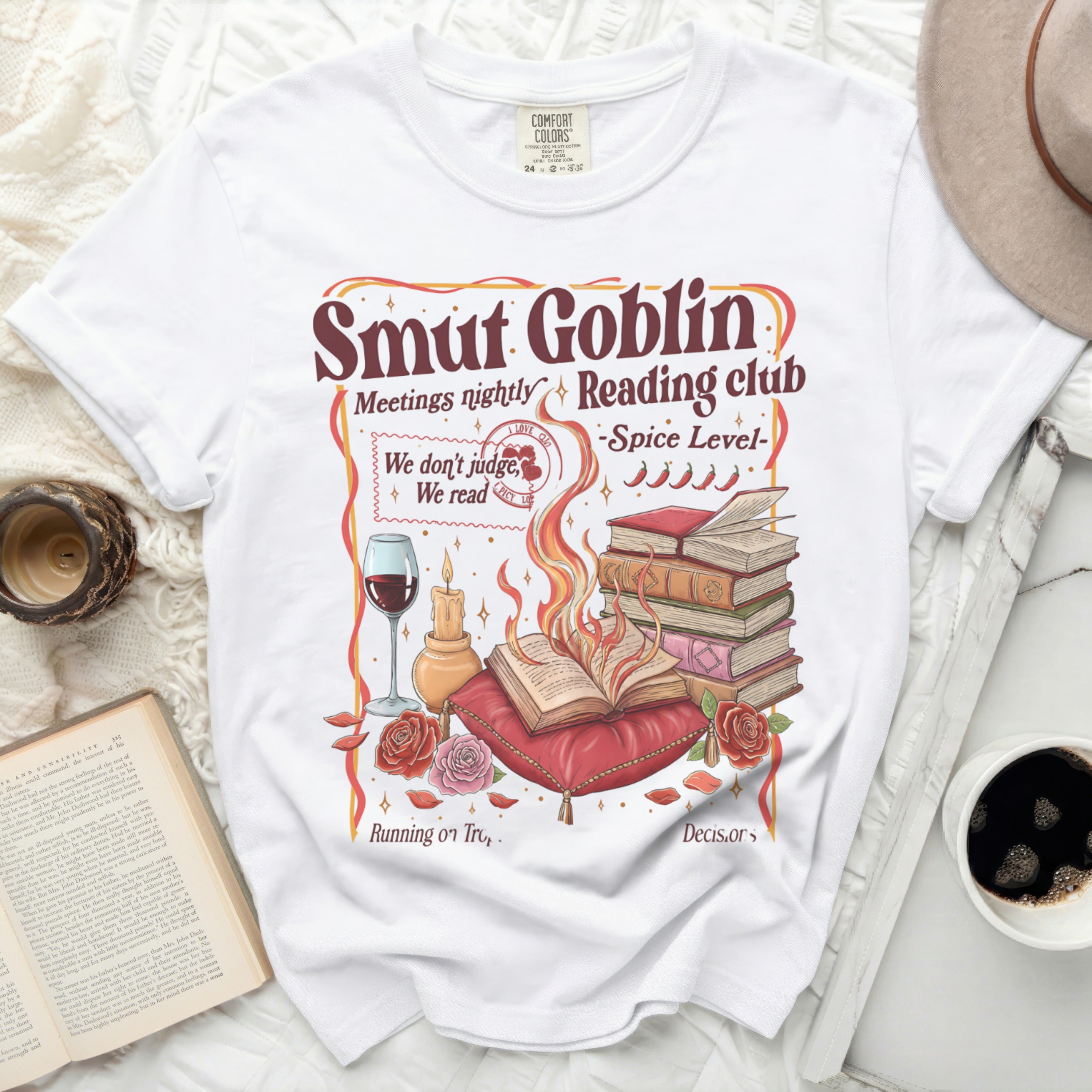 White t-shirt with 