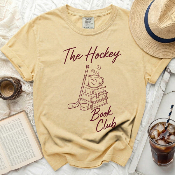 The Hockey Book Club Tee in Butter