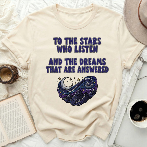 ACOTAR Swirling Dreams Mountain Tee in Natural