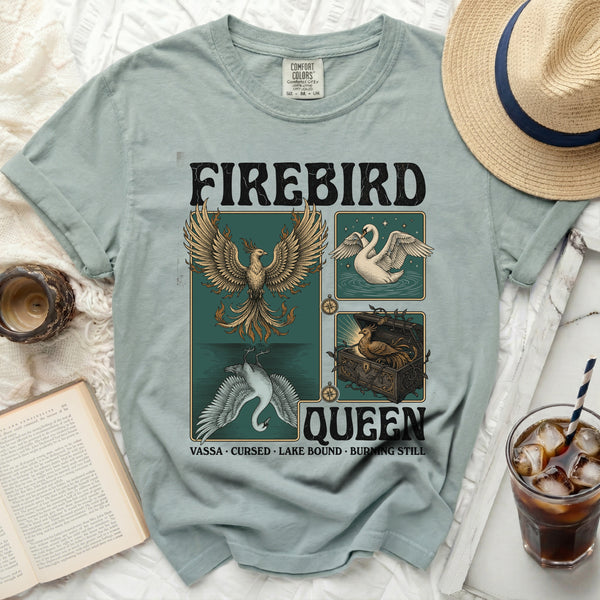 Firebird Queen Fantasy Tee in Bay