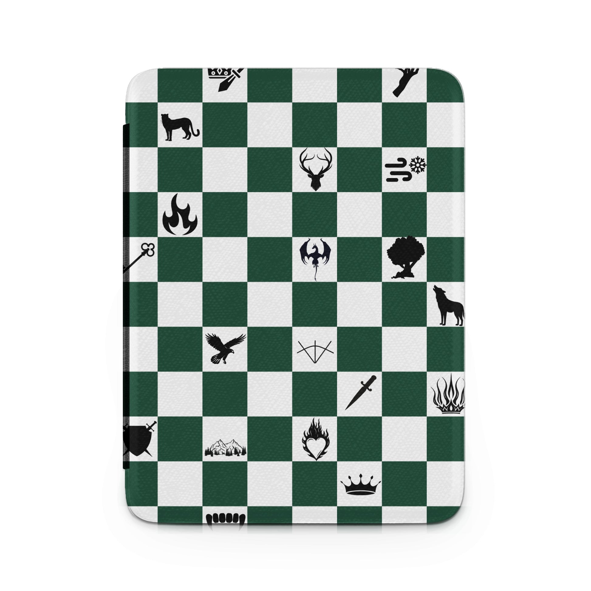 Fantasy House Sigils Checkerboard Pattern Green White product type