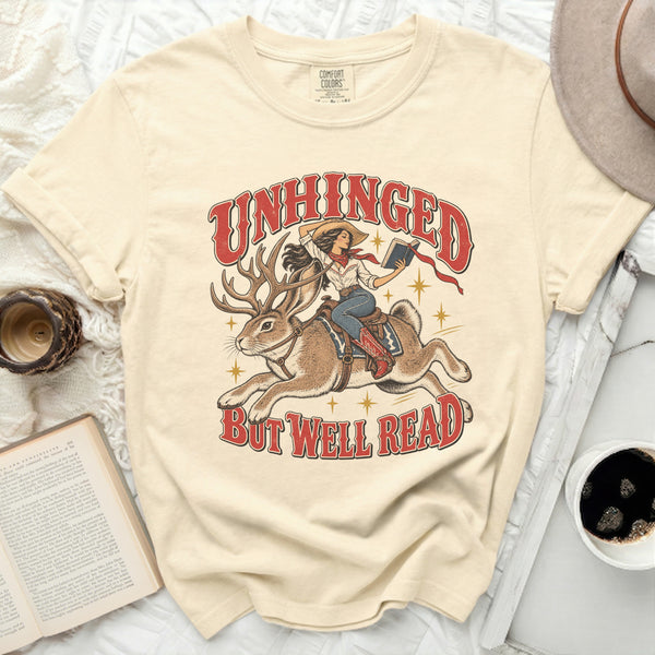 Unhinged Well Read Tee in Ivory