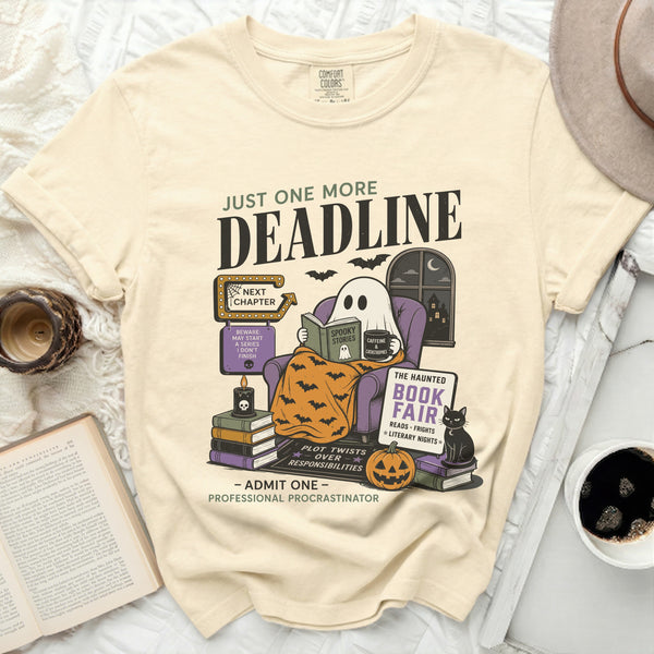 Just One More Deadline Tee in Ivory