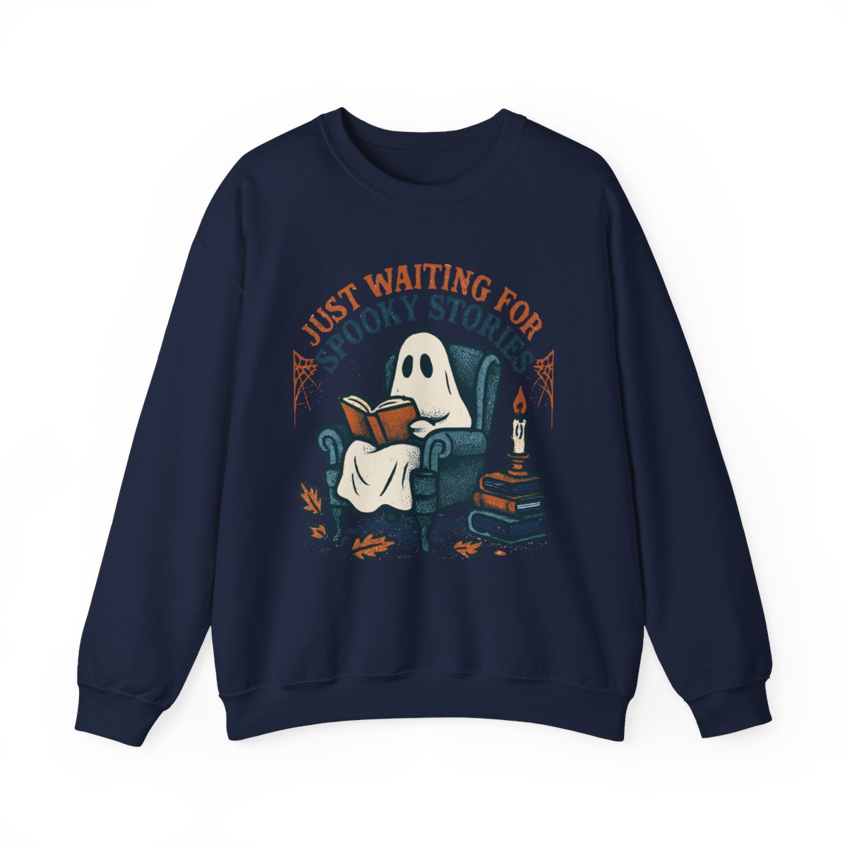 Just Waiting for Spooky Stories Ghost Sweatshirt