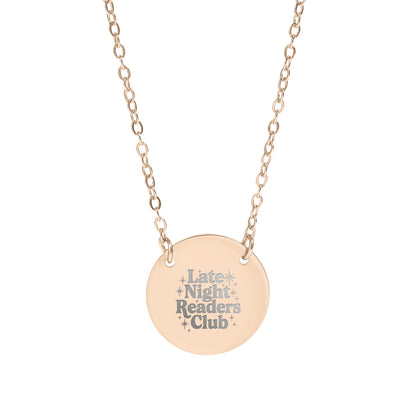 Late Night Readers Club Inspirational Necklace