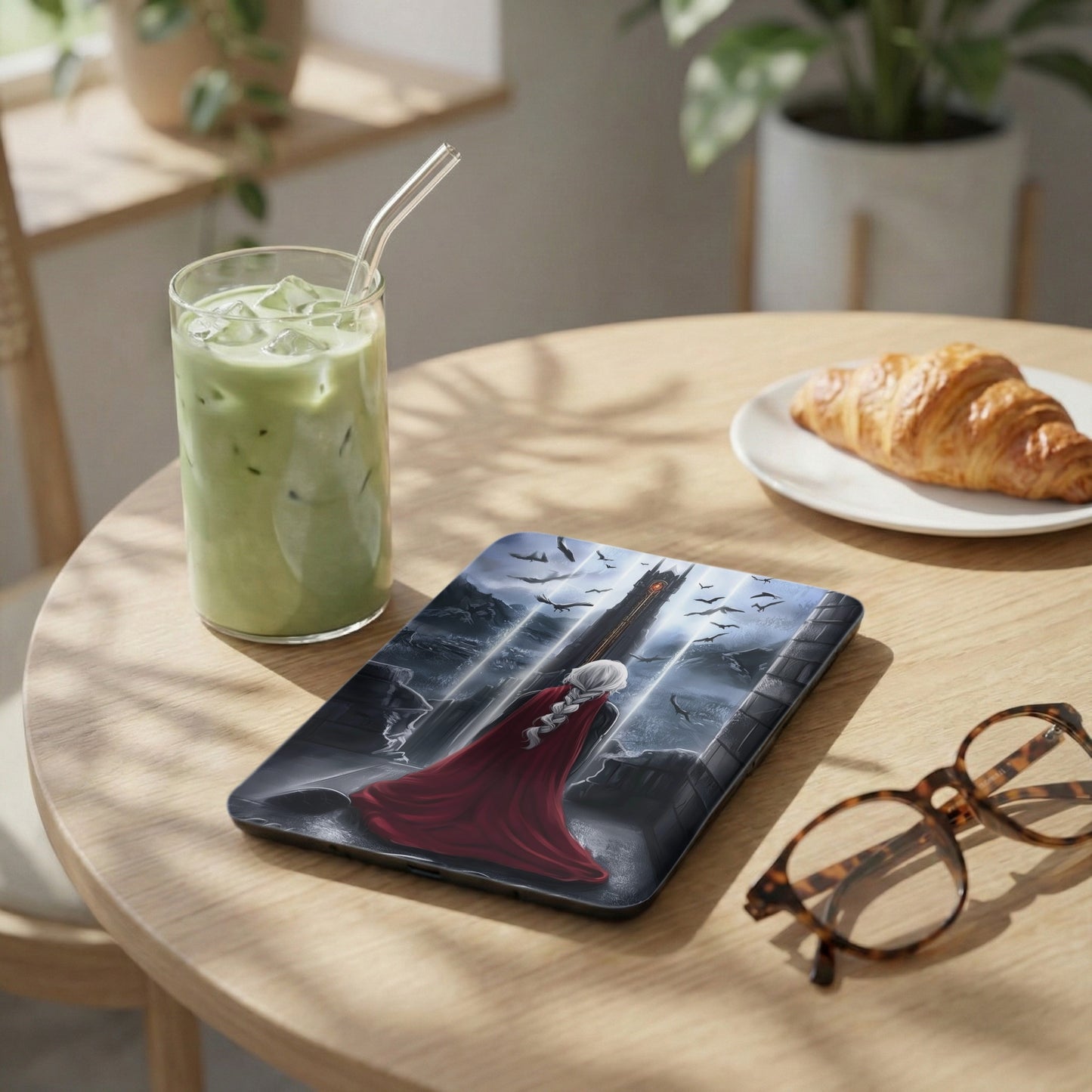 Red Cape Figure Dark Tower Gothic Fantasy Art product type