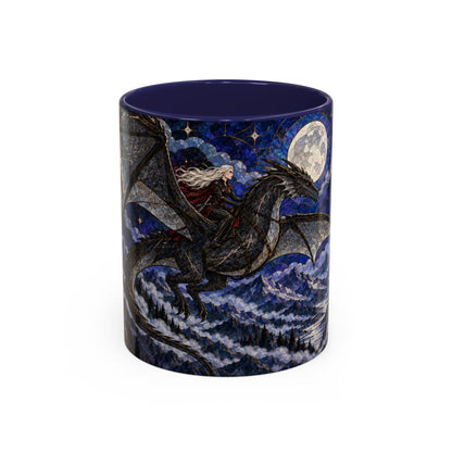 Navy mug, front