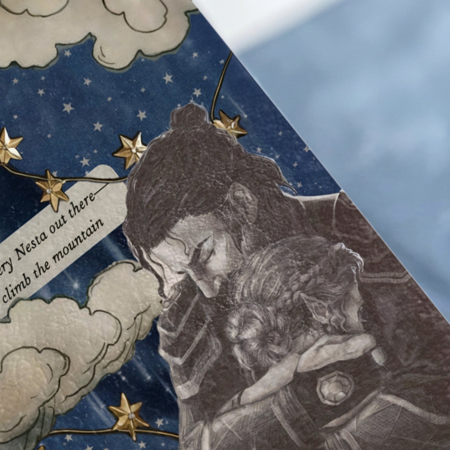 Nesta out there climb the mountain starry night art product type