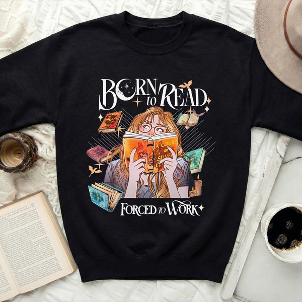 ACOTAR Born to Read Sweatshirt in Black