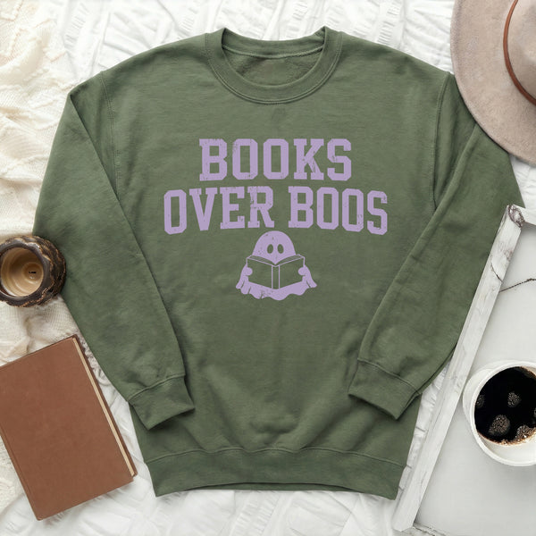 Vintage Books Sweatshirt in Military Green