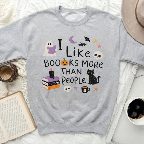 Literary Haunts & Solitude Sweatshirt in Sport Grey