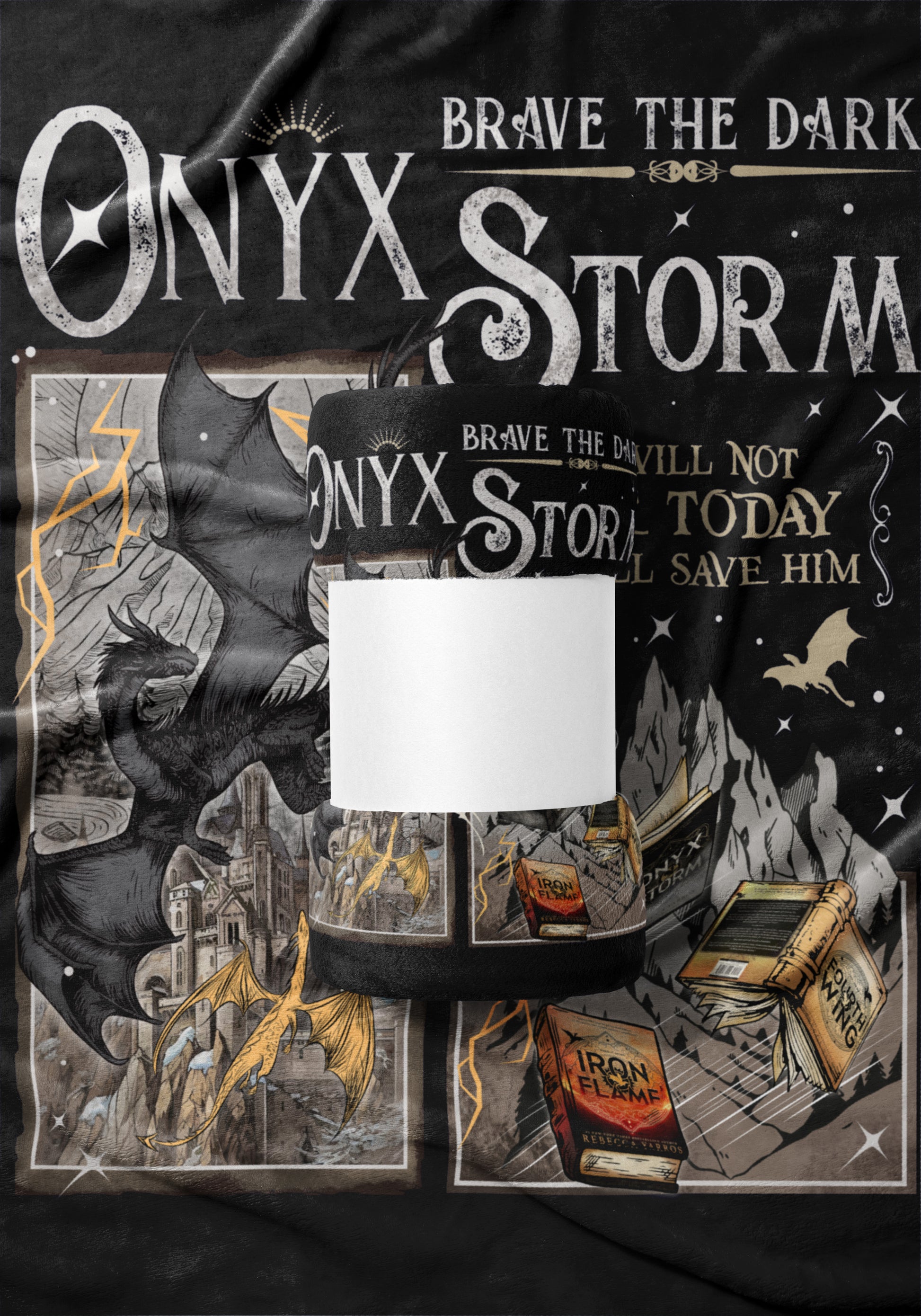 Brave The Dark Onyx Storm Design Blanket
