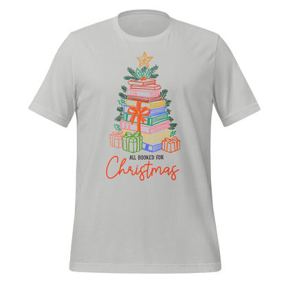 All Booked for Christmas Tree Design T-Shirt