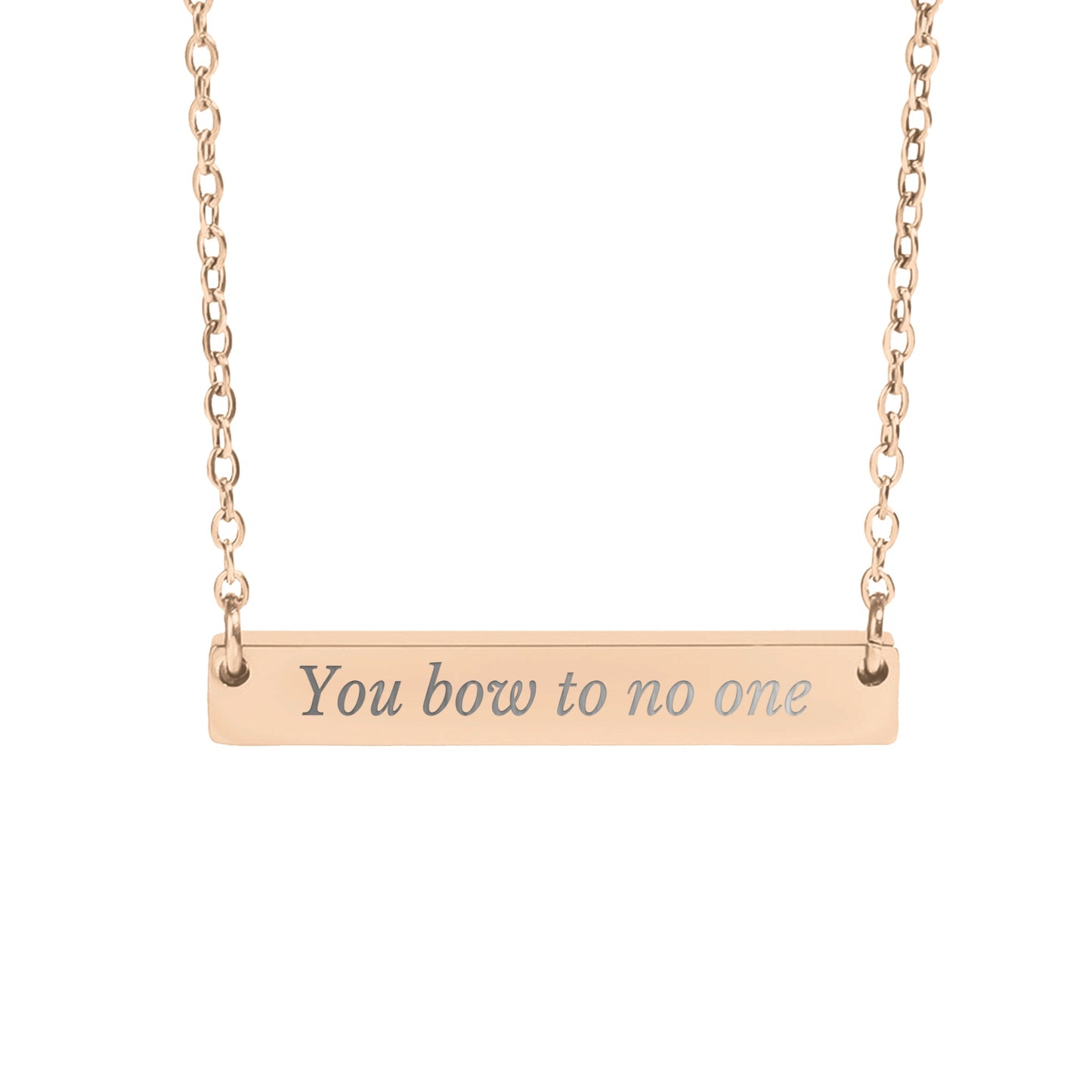 You Bow to No One Necklace - MagicMerchEmporium
