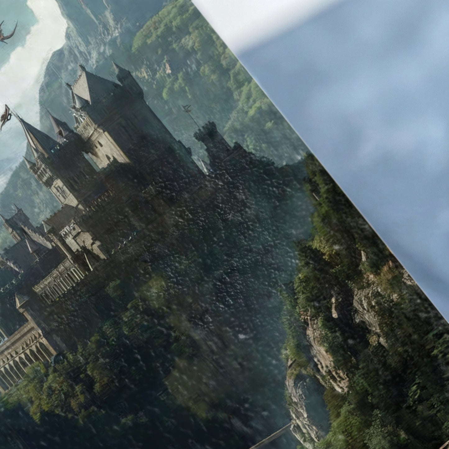 Epic Fantasy Castle Dragons Mountains Magical product type